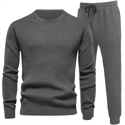Herren Sportanzug Joggingset mit Struktur Optik Modern