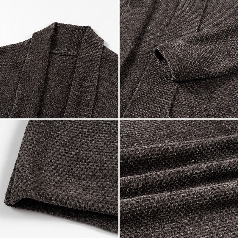 Herren Strickjacke Modern Offener Kragen Praktisch