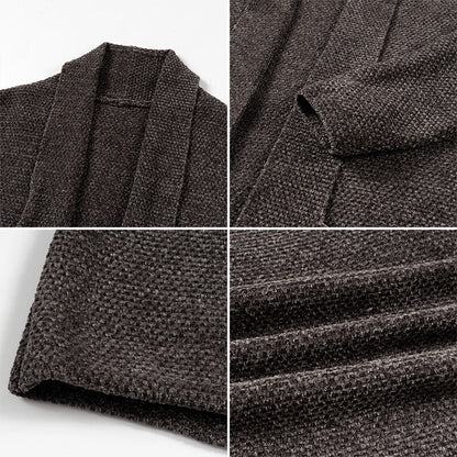 Herren Strickjacke Modern Offener Kragen Praktisch
