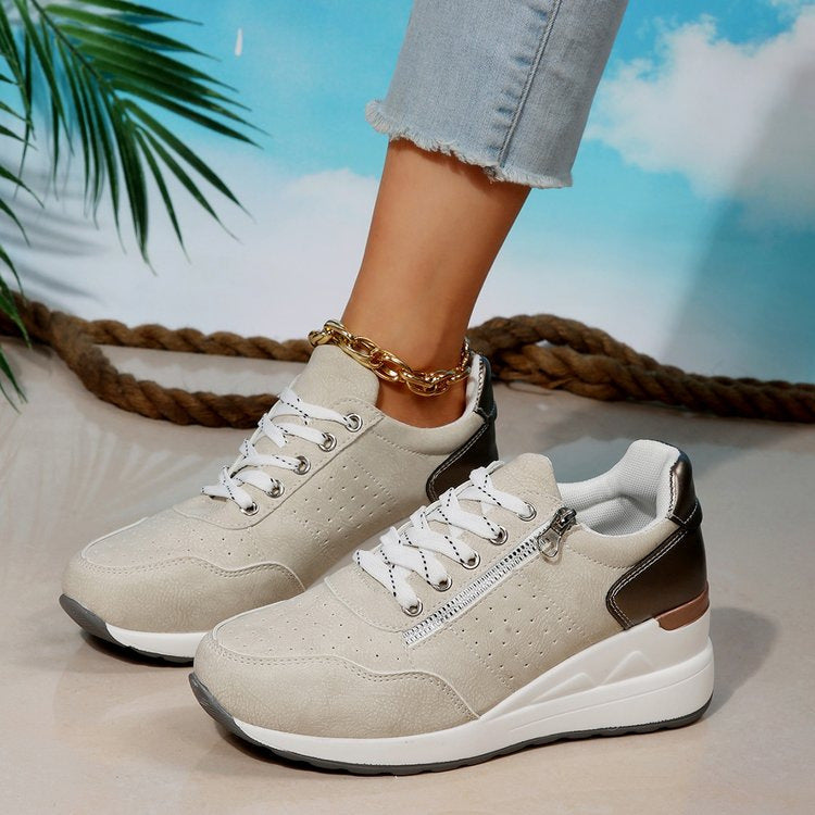 Damen Sneaker Sportlich Elegant Hochwertig Komfort