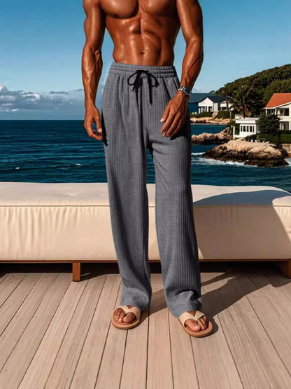 Herren Freizeithose Atmungsaktiv Bequem Mit Kordelzug