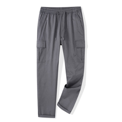 Bequeme Herren Cargo-Hose elastisch mit vielen Taschen