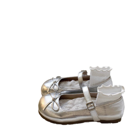Damen Ballerinas Schleifen Applikation Comfort Fußbett