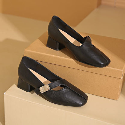 Damen Plateau-Pumps Elegante Schnalle Schuhe High Heel