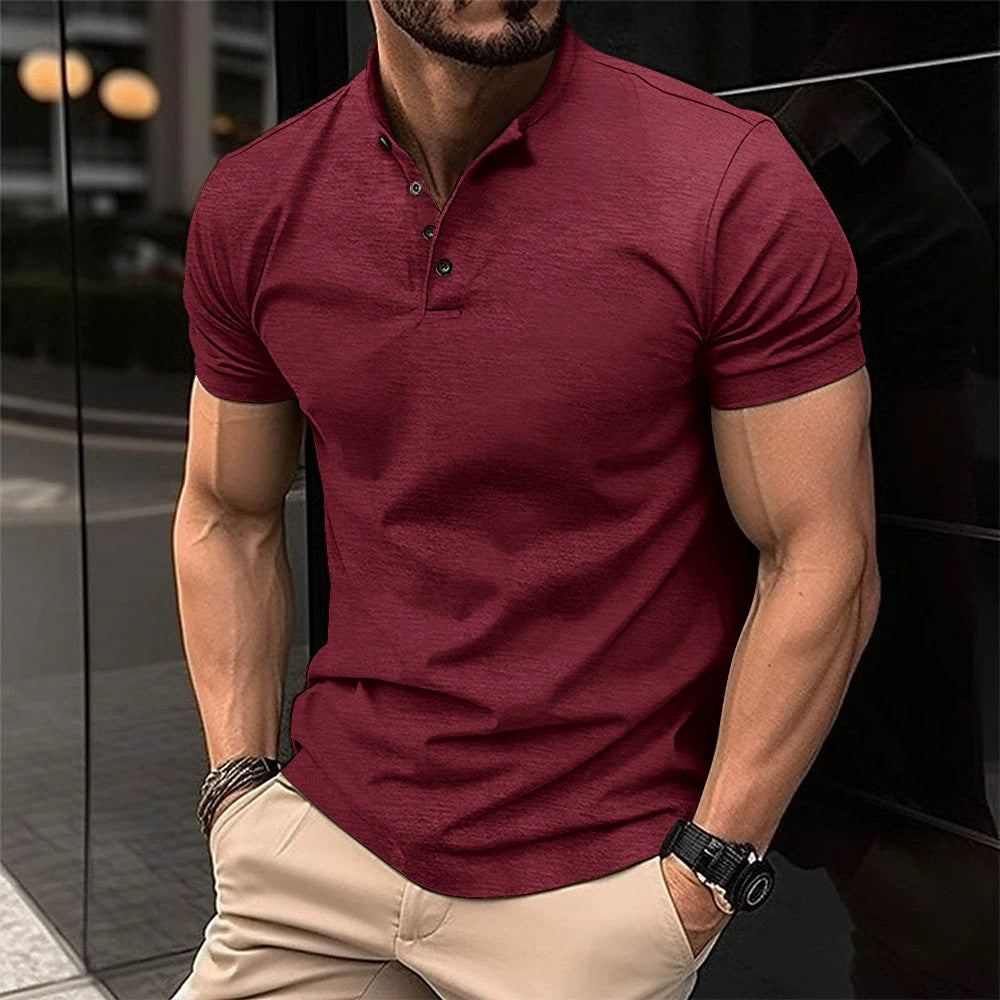 Herren Polohemd Modern atmungsaktiv Baumwolle