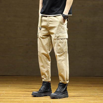 Herren Cargo-Hose Praktisch mit verstellbarem Bund und vielen Taschen