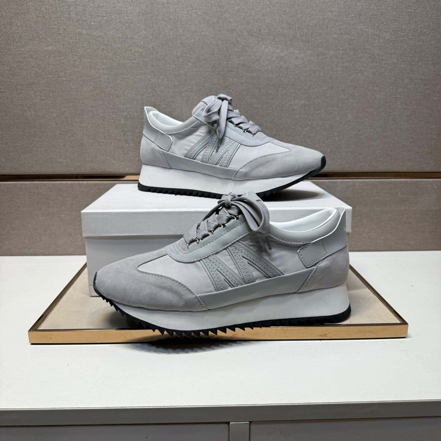 Damensneaker Atmungsaktiv Rutschfest Schwarz