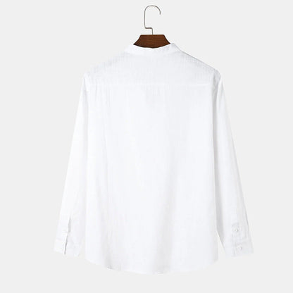 Herren Langarmhemd Elegant Lässig Modern