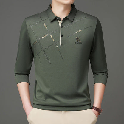 Herren Poloshirt Modern Grafikdruck Funktionstuch
