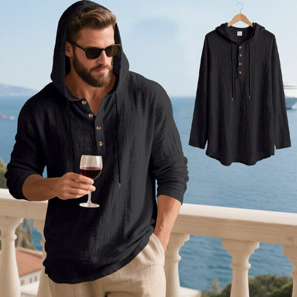 Herren Kapuzenshirt Weich Baumwolle Bequem Mit Taschen