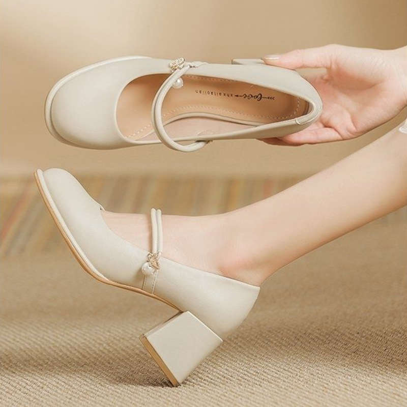 Damen High Heels Schuhe mit Perlen Details Elegante Pumps - BerlinGlamour