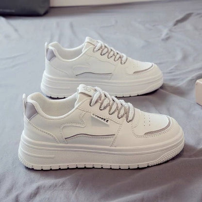 Damen Sneaker dickes Laufsohle Atmungsaktiv Sportlich