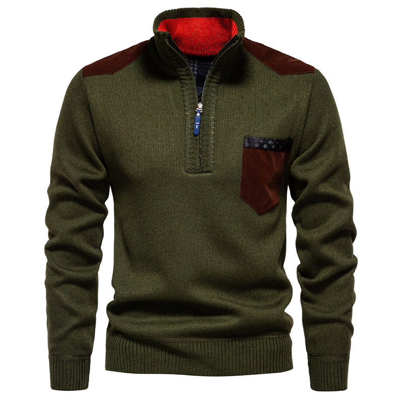 Herren Pullover Modern Halbhohem Kragen Trendig