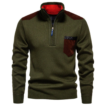 Herren Pullover Modern Halbhohem Kragen Trendig