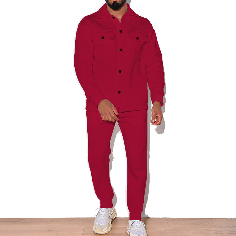 Herren Jogginganzug Sportlich Bequem Mit Taschen