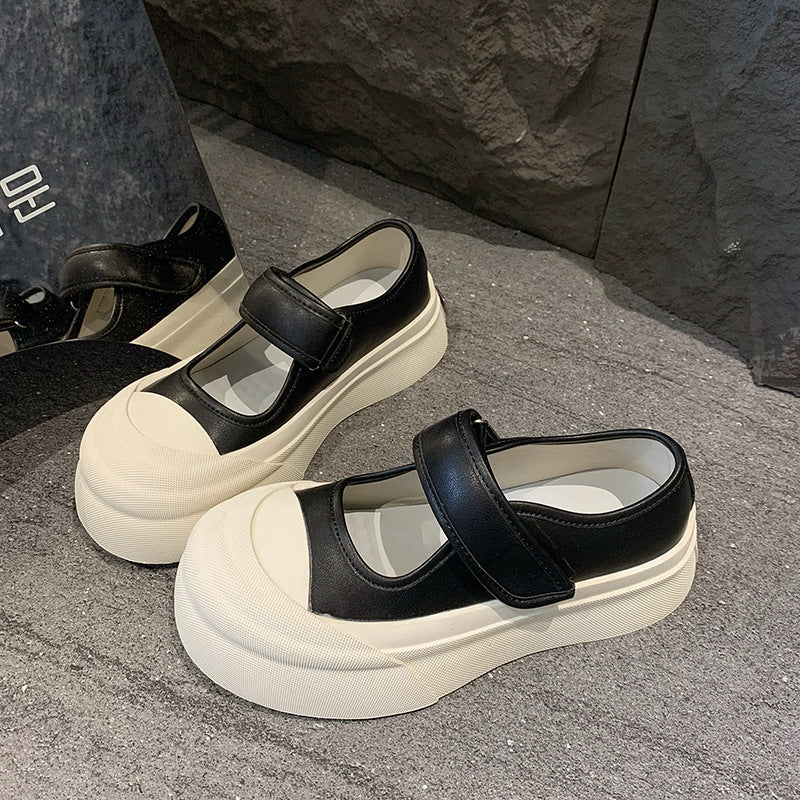 Damen Sneaker Komfortabel Slip-On Weite Passform Klettverschluss
