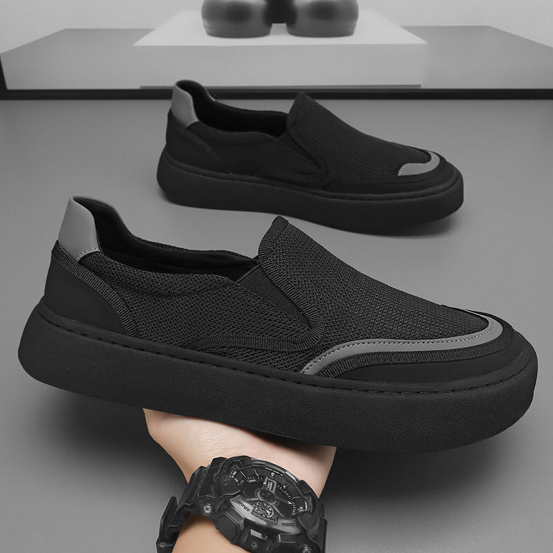 Damen Sneaker Slip-On Atmungsaktiv Rutschfest Modisch