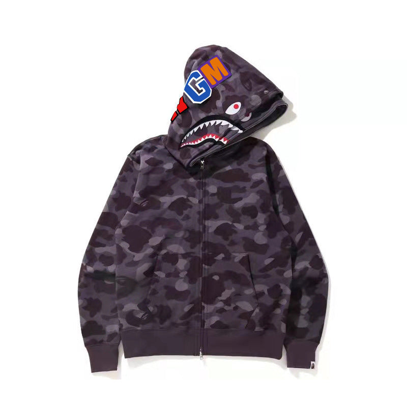 Herren Camouflage Jacke Kapuzenjacke Reißverschluss