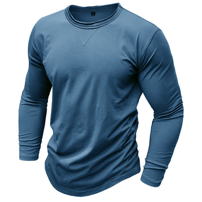 Herren Langarmshirt Relaxed Fit Rundhals