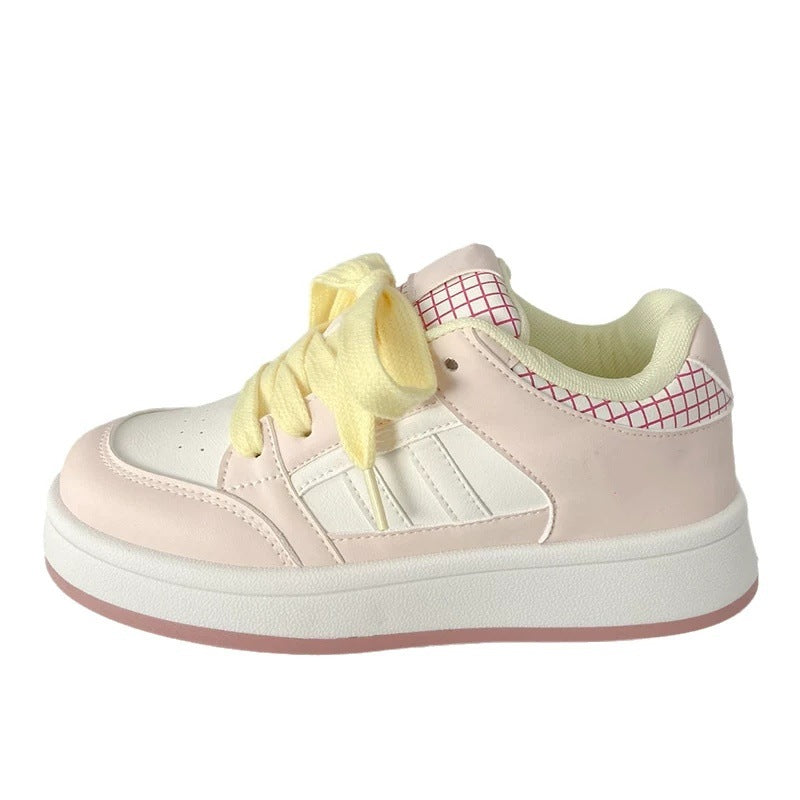 Damen Sneaker Retro Stil Weich Innenfutter Schnürsenkel