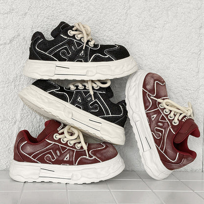 Damen Sneaker Trendy Sportlich Weiße