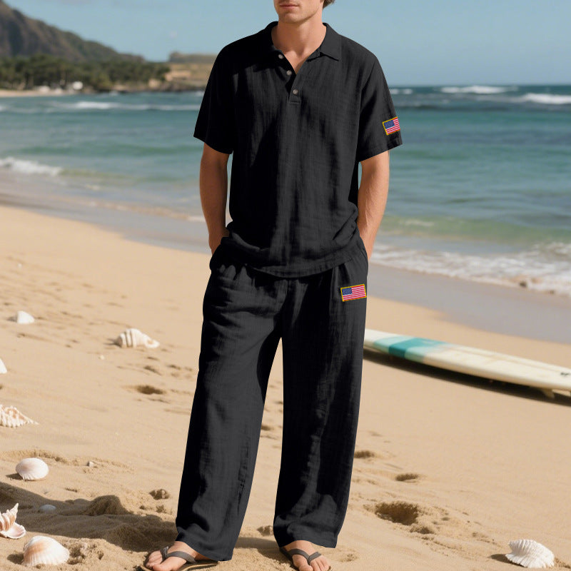 Herren Strandoutfit Leicht Atmungsaktiv Sommer