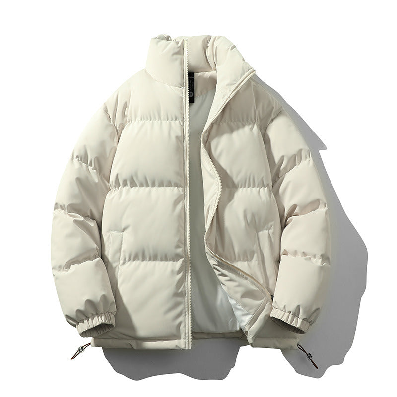 Herren Pufferjacke Isoliert Warm Hochkragen Modern