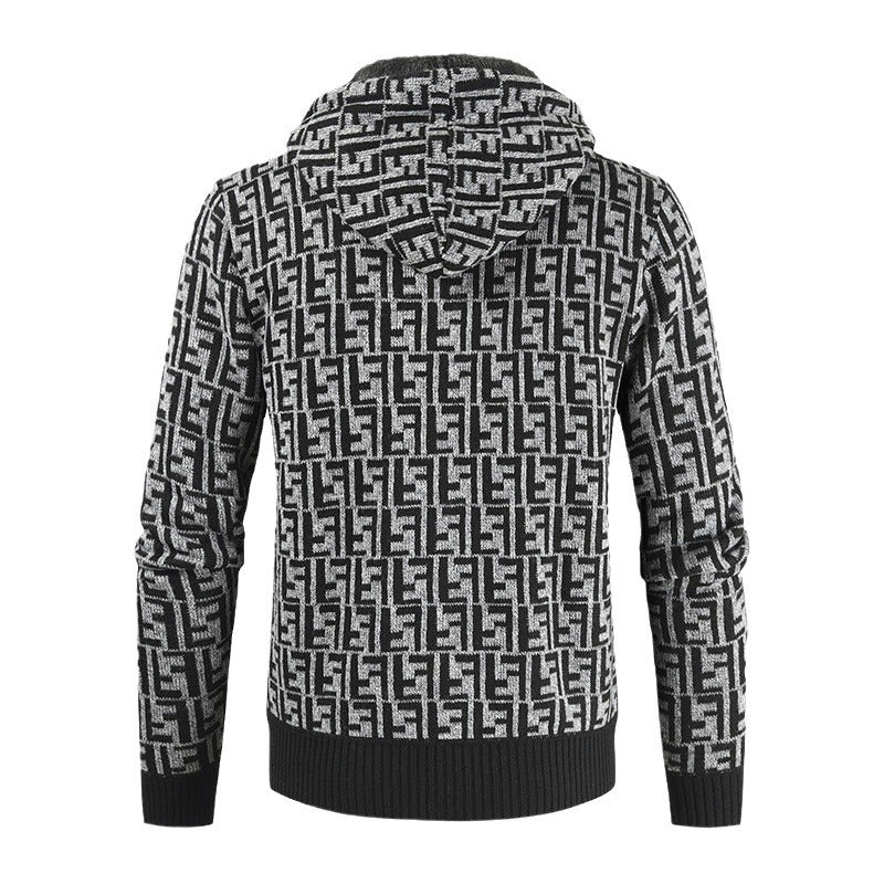 Herren Winterjacke Warm Gefüttert Kapuze