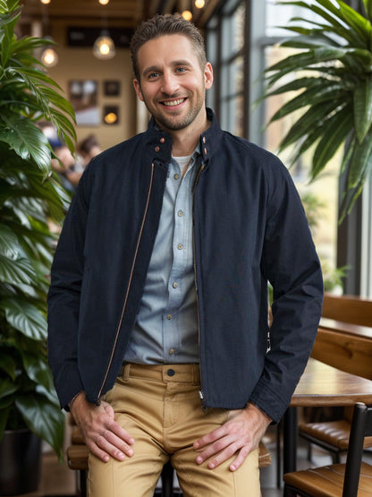 Herren Freizeitjacke Leicht Modern Stehkragen