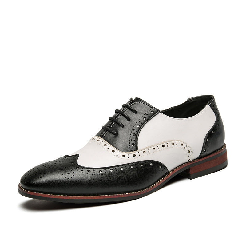 Damen Brogues Schuhe Leder Elegant Klassisch