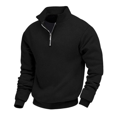 Herren Pullover Strukturiert Hochkragen Berlin Style