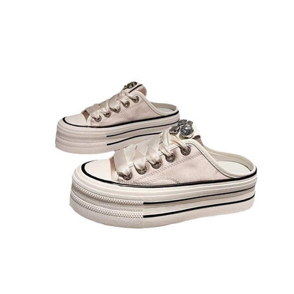 Damen Sneaker Slip-On Schuhe Glitzer Komfort