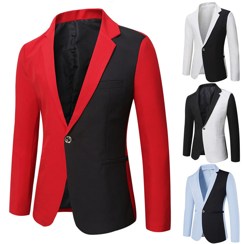 Herren Blazer Zweifarben Moderner Schnitt Mit Taschen - BerlinGlamour