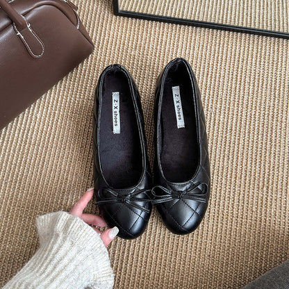 Damen Ballerinas Elegante RiemenSchuhe Mit Steppoptik