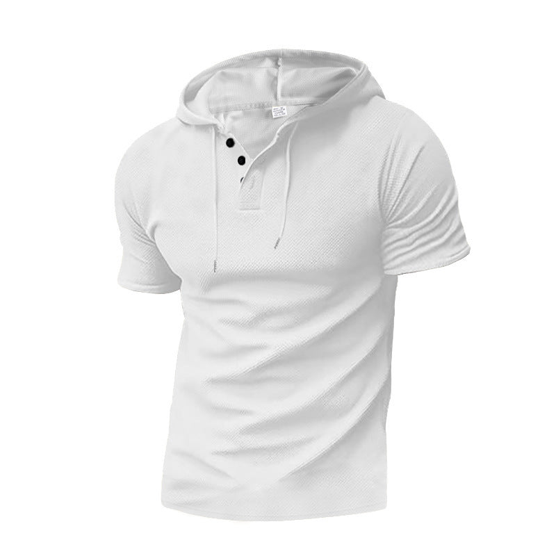 Herren Kapuzenshirt Modern Reißverschluss Strukturiert