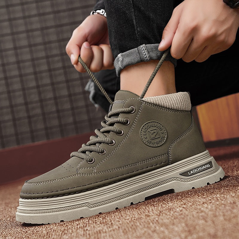 Damen Sneaker Hoch Frauen Sneaker Mit gepolsterter Knöchelpartie