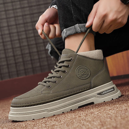 Damen Sneaker Hoch Frauen Sneaker Mit gepolsterter Knöchelpartie