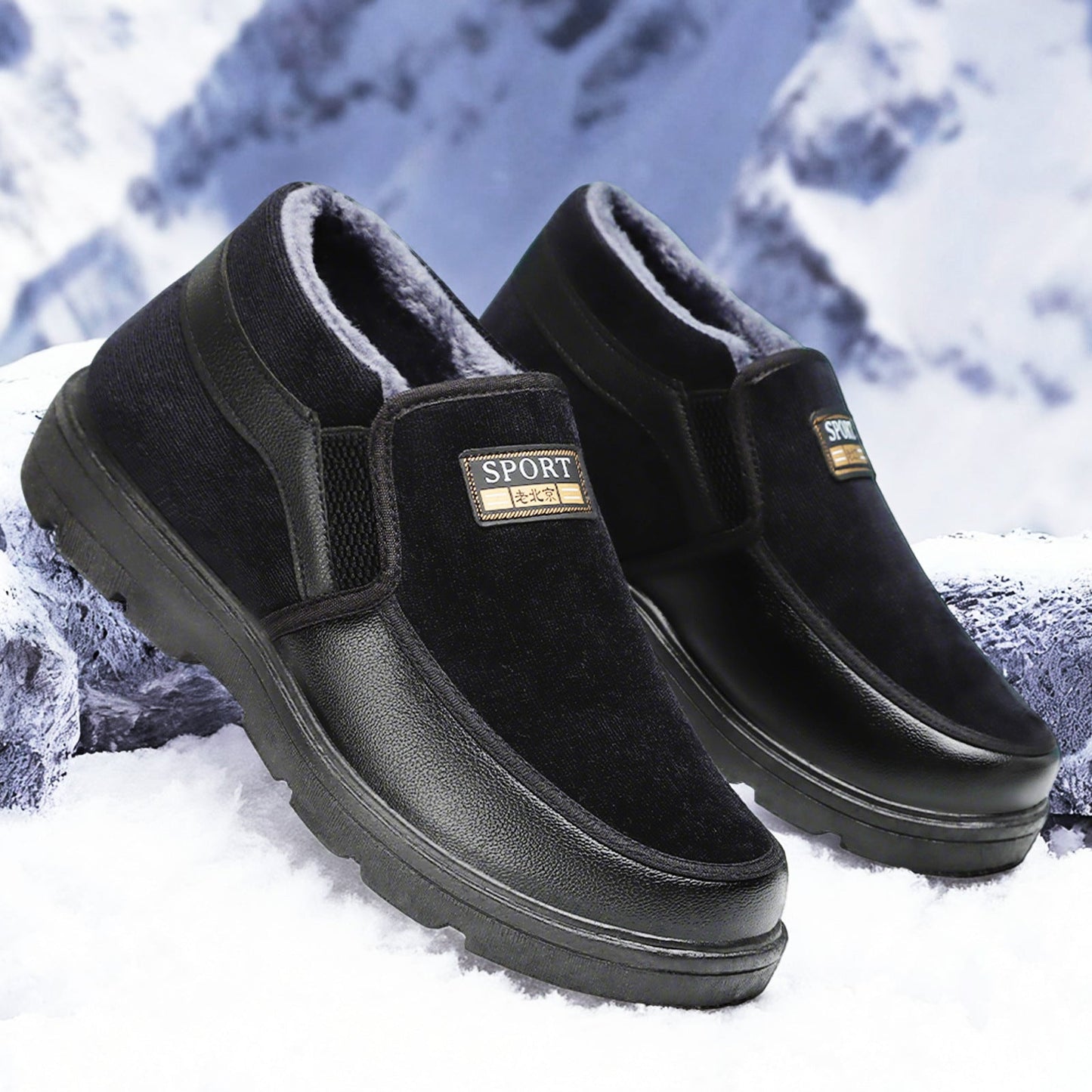 Damen Winterstiefel Warm Isoliert Bequem