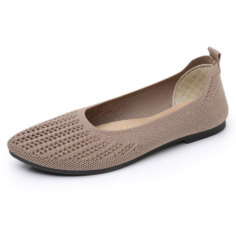 Damen Ballerinas Atmungsaktiv Flexibel Elegant