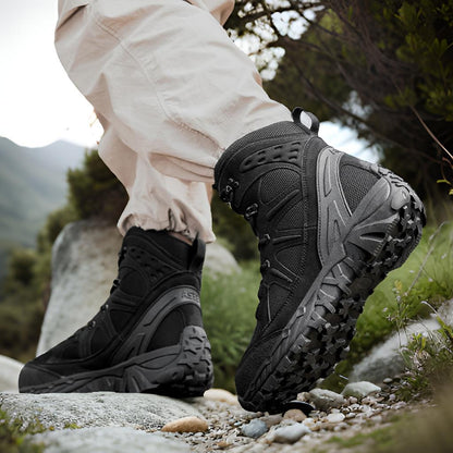 Wanderschuhe Herren Hoch Knöchelschutz Rutschfest Waterproof