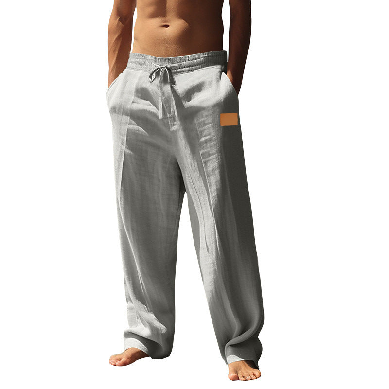 Leinenhose für Herren Leicht Sommerhose Bequem