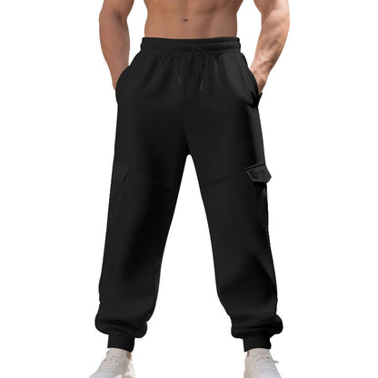 Herren Trainingshose Bequem Elastisch Mit Seitentaschen