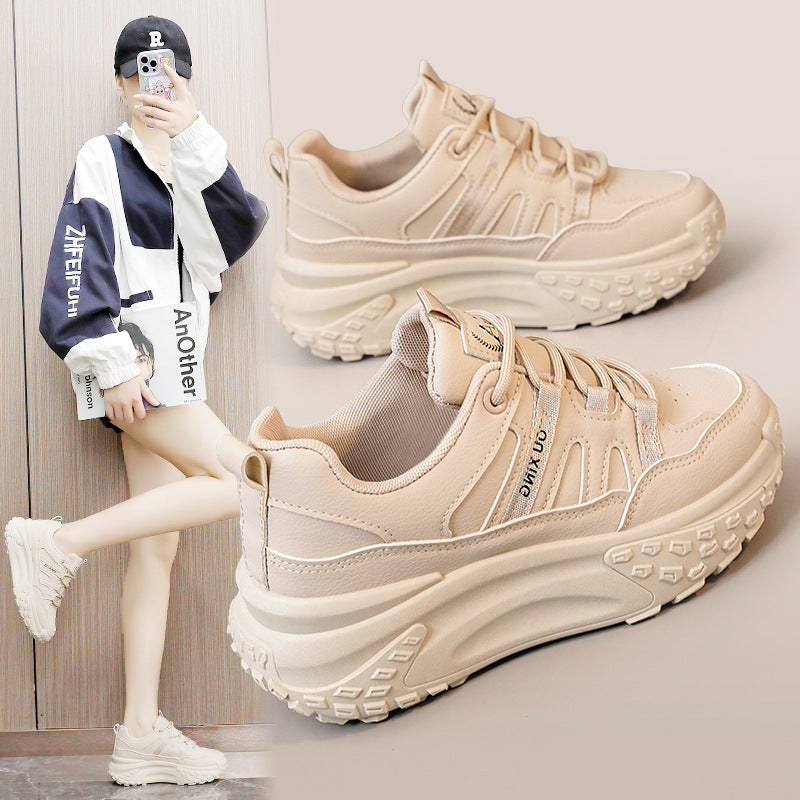 Damen Sneaker Sportlich Chunky Bequem Gepolstert