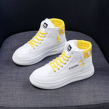 Damen Sneaker Hoch Hoher Schaft Kuschelig Sportlich