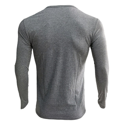 Herren Langarmhemd Weich Modern Knopfleiste
