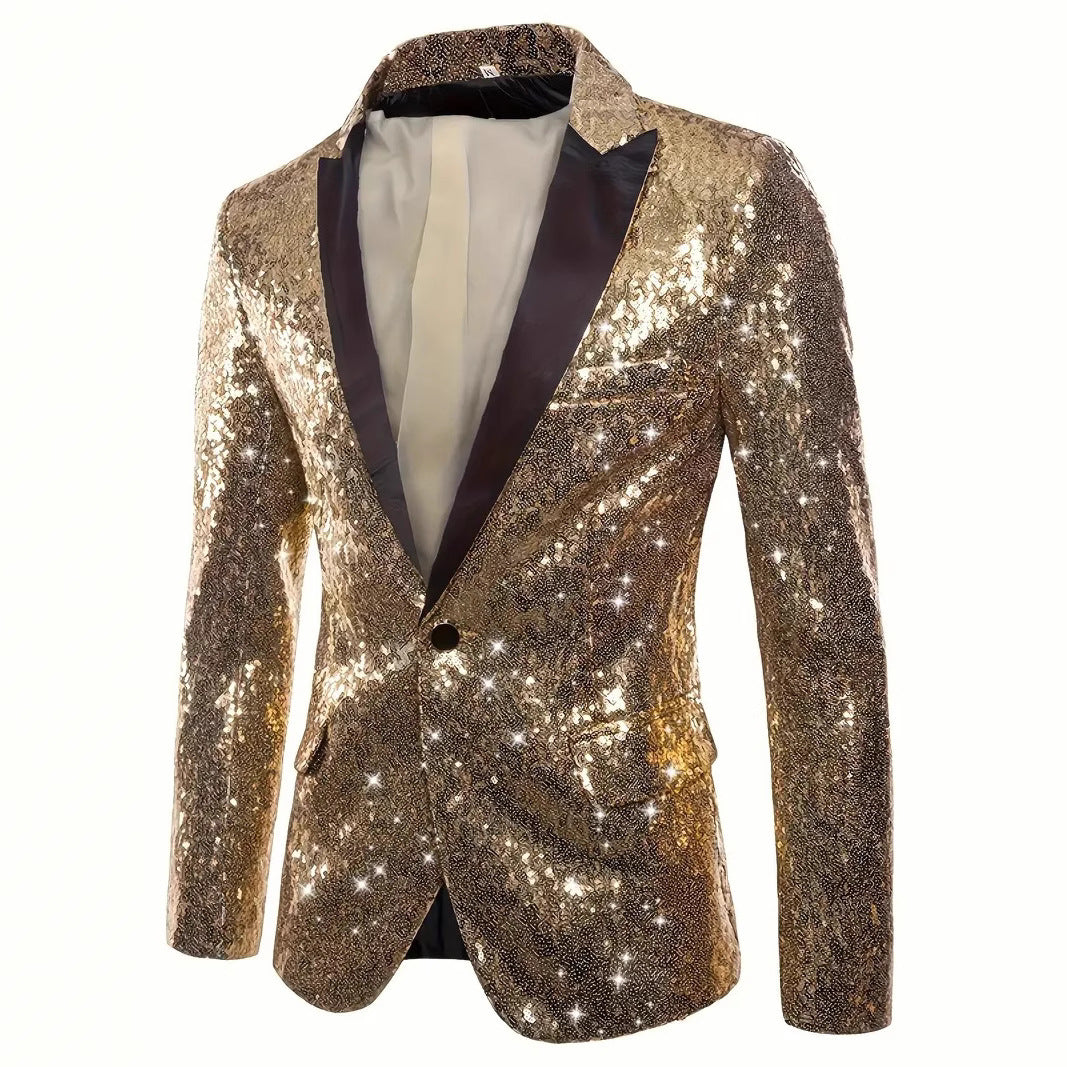 Herren Sakko Pailletten Elegant Modern Glamour