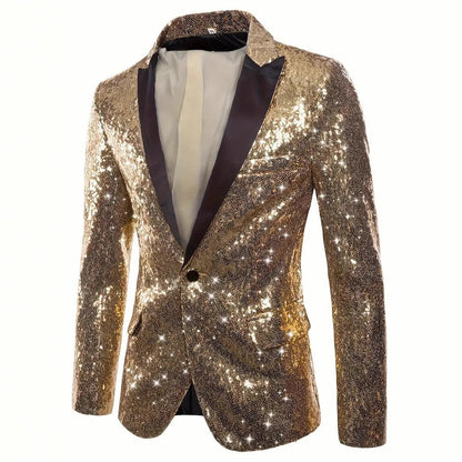 Herren Sakko Pailletten Elegant Modern Glamour