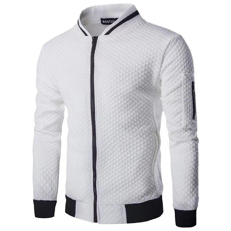 Herren Steppjacke Sportlich Reißverschluss Taschen Modern