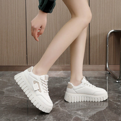 Damen Plateau Sneaker Sportlich atmungsaktiv Rutschfest