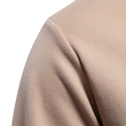 Herren Sweatshirt Soft Weich mit Brustreißverschluss